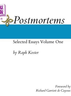 海外直订Postmortems: Selected Essays Volume One 事后剖析:散文选集