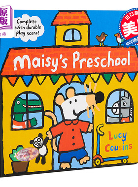 Maisy's Preschool: Complete with Durable Play Scene 小鼠波波幼儿园剧场美版 低幼亲子启蒙绘本 纸板书 英文原版【中商原