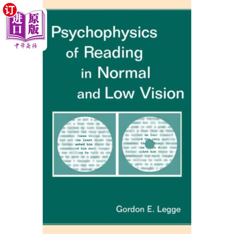 海外直订医药图书Psychophysics of Reading in Normal and Low Vision 正常视力与低视力阅读的心理物理学