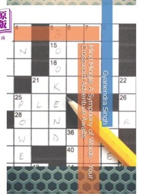 海外直订Mind Mingle: A Symphony of Words - Your Crossword Adventure Awaits 心灵交融：文字交响曲-你的填字游戏的冒险