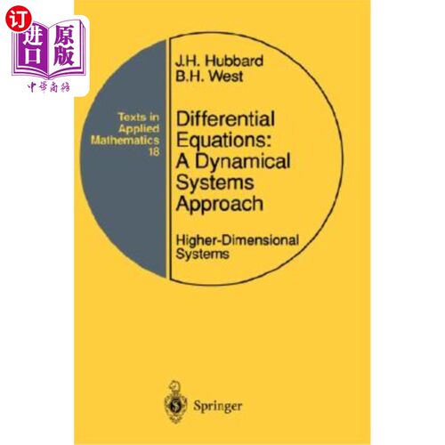 海外直订Differential Equations: A Dynamical Systems Approach: Higher-Dimensional Systems 微分方程:一种动力系统方法: