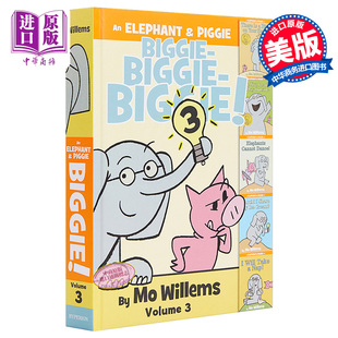 Volume 中商? 6岁 Willems Elephant&Piggie Biggie 低幼启蒙故事绘本 小猪与小象 英文原版 合集3 精装 莫威廉Mo