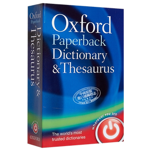 牛津大学出版 牛津平装词典和同义词库 Oxford Paperback Dictionary & Thesaurus【中商原版】