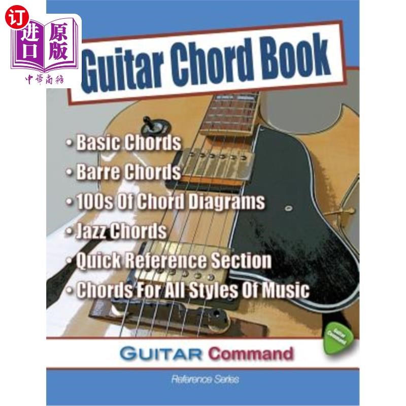 海外直订Guitar Chord Book 吉他和弦书