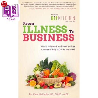海外直订医药图书Back In Time Kitchen, From Illness to Business: How I Reclaimed My Health and Se 回到从前的厨房，从