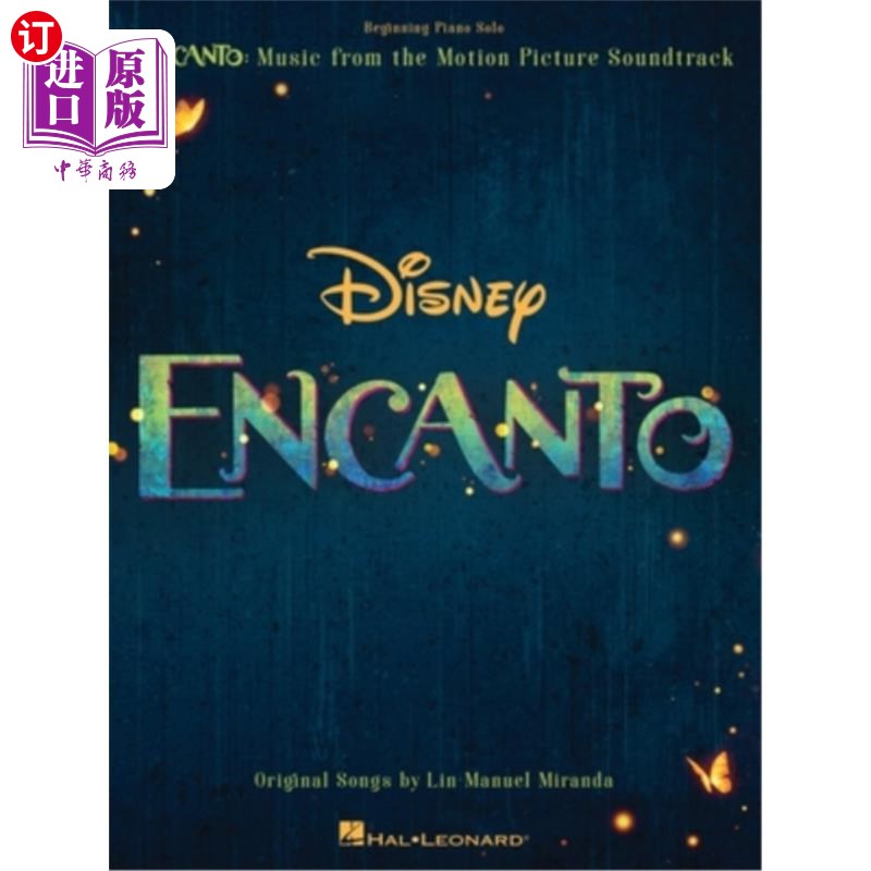 海外直订Encanto - Music from the Motion Picture Soundtrack Arranged for Beginning Piano  钢琴独奏:电影原声带音乐
