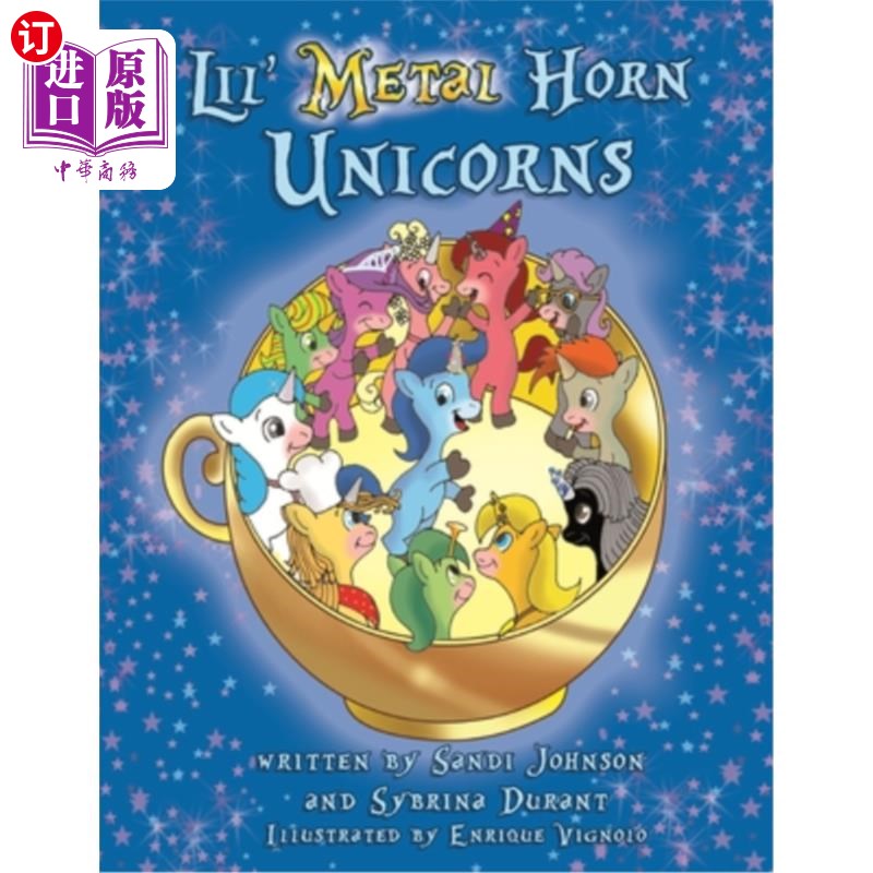 海外直订Lil' Metal Horn Unicorns 小金属角独角兽