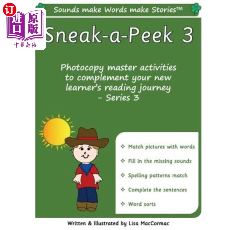 海外直订Sneak-a-Peek 3: Sounds make Words make Stories, Teaching Resources, Series 3 偷窥3：声音使文字成为故事，教