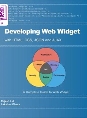 海外直订Developing Web Widget with HTML, CSS, JSON and AJAX: A Complete Guide to Web Wid 使用HTML, CS