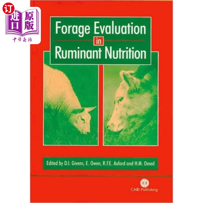 海外直订医药图书Forage Evaluation in Ruminant Nutrition 反刍动物饲料营养评价 书籍/杂志/报纸 科学技术类原版书 原图主图