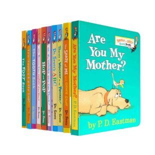 Early 4岁 十册 Dr.Seuss Bright 廖彩杏推荐 纸板书 英文原版 英语启蒙 苏斯博士低龄纸板书10本 经典 韵文书 儿童绘本故事