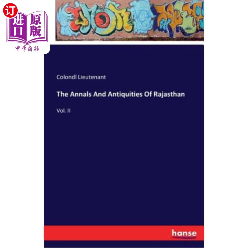 海外直订The Annals and Antiquities of Rajasthan 拉贾斯坦邦的历史和文物