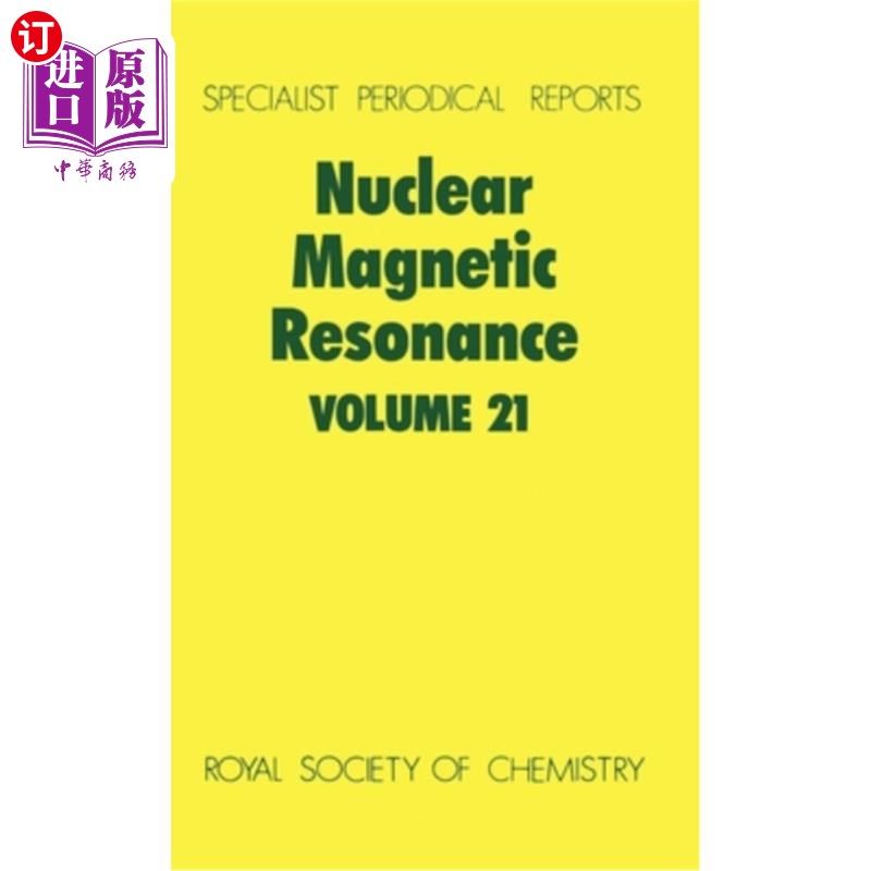 海外直订Nuclear Magnetic Resonance: Volume 21 核磁共振：第21卷