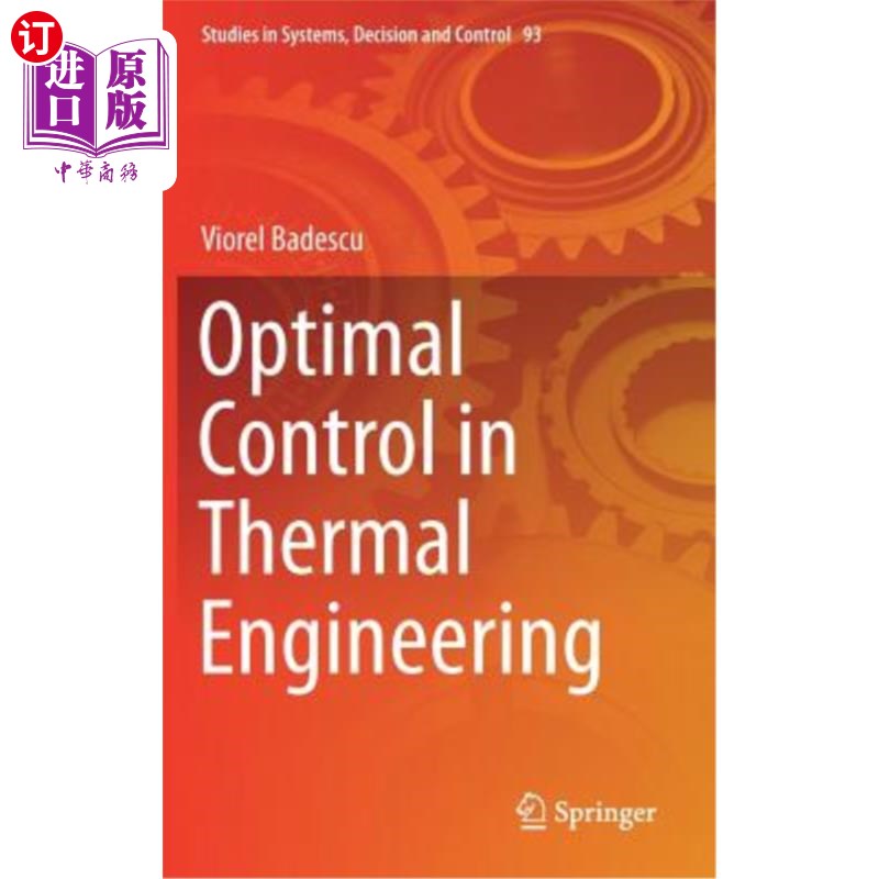 海外直订Optimal Control in Thermal Engineering 热工程中的最优控制