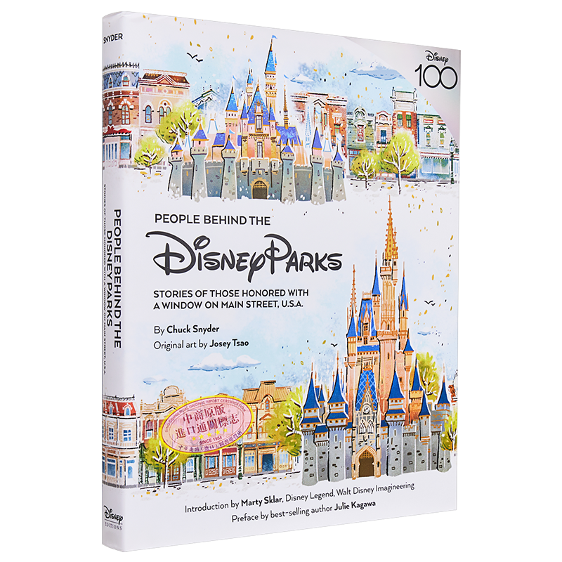 迪士尼乐园背后的人物 乐园创建者的故事 People Behind the Disney Parks 英文原版 Chuck Snyder 100周年纪念【中商原版】