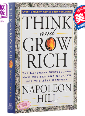 预售 【中商原版】思考致富 英文原版 Think and Grow Rich 拿破仑希尔 经典励志 毛边书