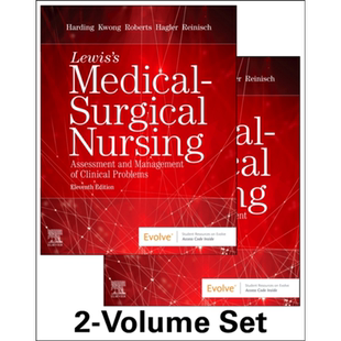 现货 Lewis外科医学护理 2卷套 第11版 Lewis s Medical-Surgical Nursing 2 Volume Set 英文原版 Mariann Harding【中商原版】