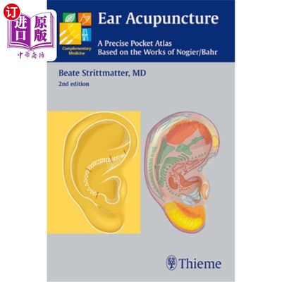 海外直订医药图书Ear Acupuncture: A Precise Pocket Atlas, Based on the Works of Nogier/Bahr 耳针灸:基于Nogier/Bahr