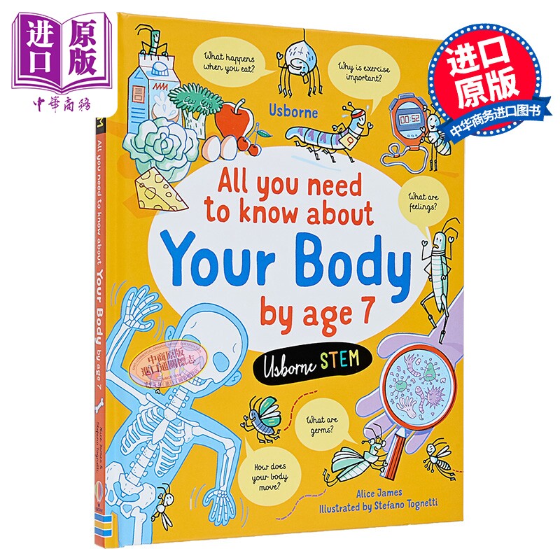 All You Need to Know about Your Body by Age 7 7岁时，你所需要知道的身体知识 英文原版儿童科普绘本知识百科【中商原版?