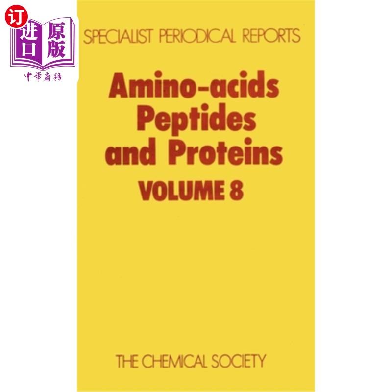 海外直订Amino Acids, Peptides and Proteins: Volume 8 氨基酸、肽和蛋白质：第8卷