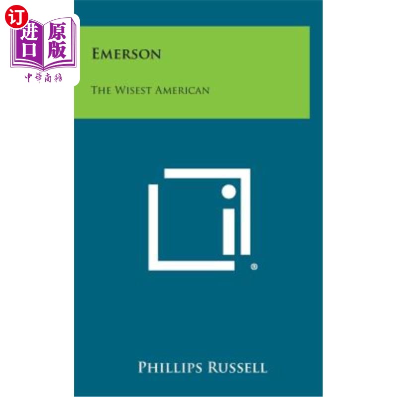 海外直订Emerson: The Wisest American 爱默生：最聪明的美国人