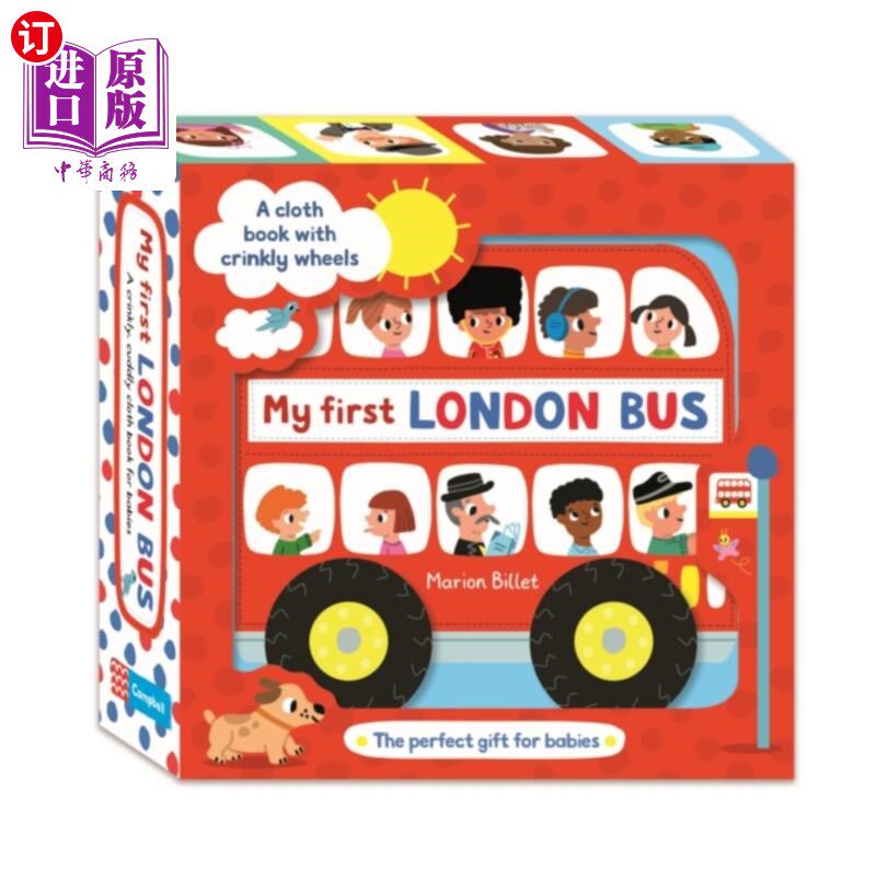 海外直订My First London Bus Cloth Book 我的第一本伦敦巴士布书图片