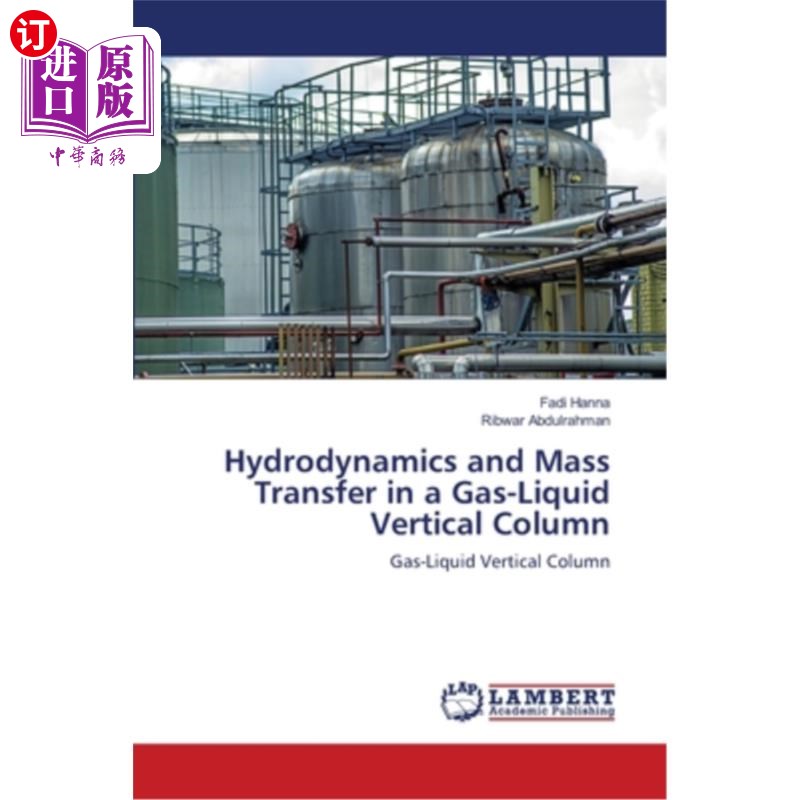 海外直订Hydrodynamics and Mass Transfer in a Gas-Liquid Vertical Column气液垂直塔中的流体力学和传质