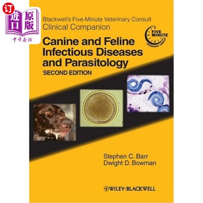 海外直订医药图书Blackwell's Five-Minute Veterinary Consult Clinical Companion: Canine and Feline 布莱克威尔的五分钟