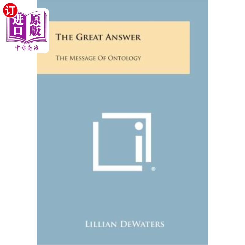 海外直订The Great Answer: The Message of Ontology 伟大的答案：本体论的信息
