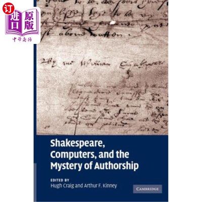 海外直订Shakespeare, Computers, and the Mystery of Authorship 莎士比亚，计算机和作者之谜