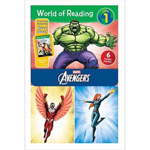 World of Reading Avengers Level 1 6册盒装 迪士尼阅读世界 复仇者联盟 钢铁侠绿巨人蚁人 英文原版儿童绘本【中商原版】