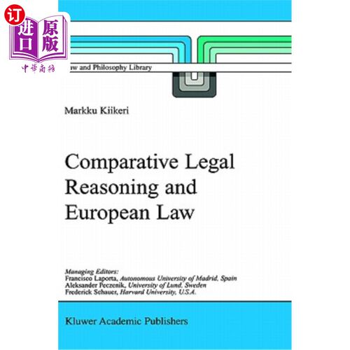 海外直订Comparative Legal Reasoning and European Law 比较法推理与欧洲法
