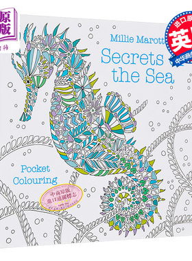 现货 米莉 马洛塔的林地荒野口袋涂色本 Millie Marottas Woodland Wild 英文原版 Millie Marotta 填色游戏【中商原版】