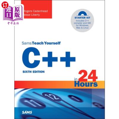 海外直订C++ in 24 Hours, Sams Teach Yourself 24小时学c++，山姆自学