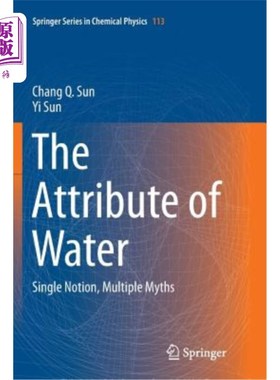 海外直订The Attribute of Water: Single Notion, Multiple Myths 水的属性：单一概念，多重神话