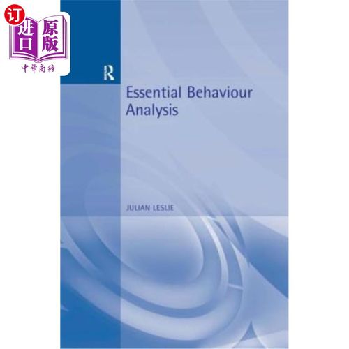 海外直订医药图书Essential Behaviour Analysis 基本的行为分析