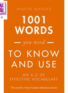 预售 1001 Words You Need To Know and Use【中商原版】