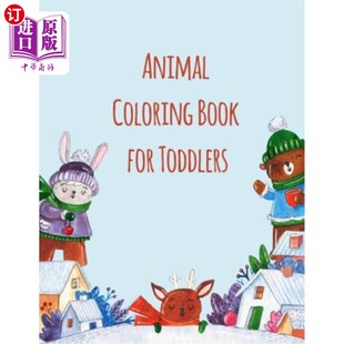 Relieving 动物设计 Book 幼儿动物彩绘书：缓解压力 Designs Animal Stress Toddlers For Coloring 海外直订Animal