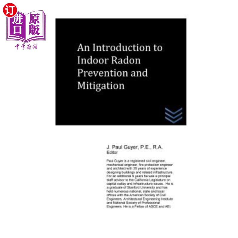 海外直订An Introduction to Indoor Radon Prevention and Mitigation 室内氡防治简介