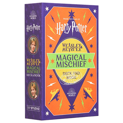哈利波特 韦斯莱魔法恶作剧套装 英文原版 Harry Potter Magical Mischief Deck and Book Donald Lemke【中商原版】