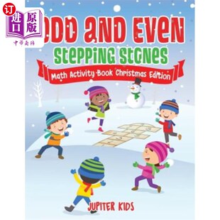 海外直订Odd and Even Stepping Stones - Math Activity Book Christmas Edition 奇数和偶数垫脚石-数学活动书圣诞版