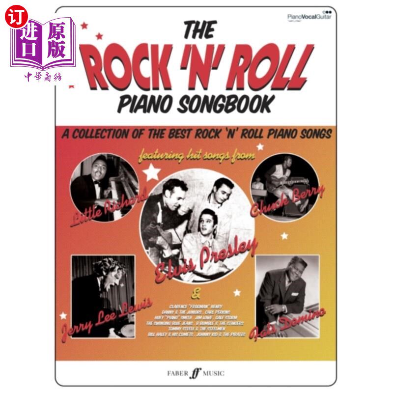 海外直订Rock 'n' Roll Piano Songbook 摇滚钢琴歌曲集