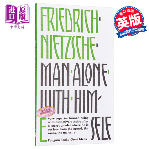 尼采：与孤独为伍 英文原版 Penguin Great Ideas : Man Alone with Himself Friedrich Nietzsche【中商原版】