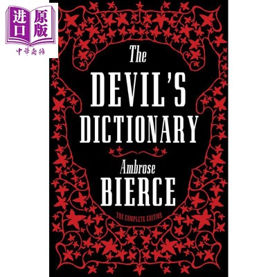 预售 Alma Classics: The Devil’s Dictionary 英文原版 魔鬼辞典 Ambrose Bierce 安布罗斯·比尔斯 世界经典文学名著【中商原版