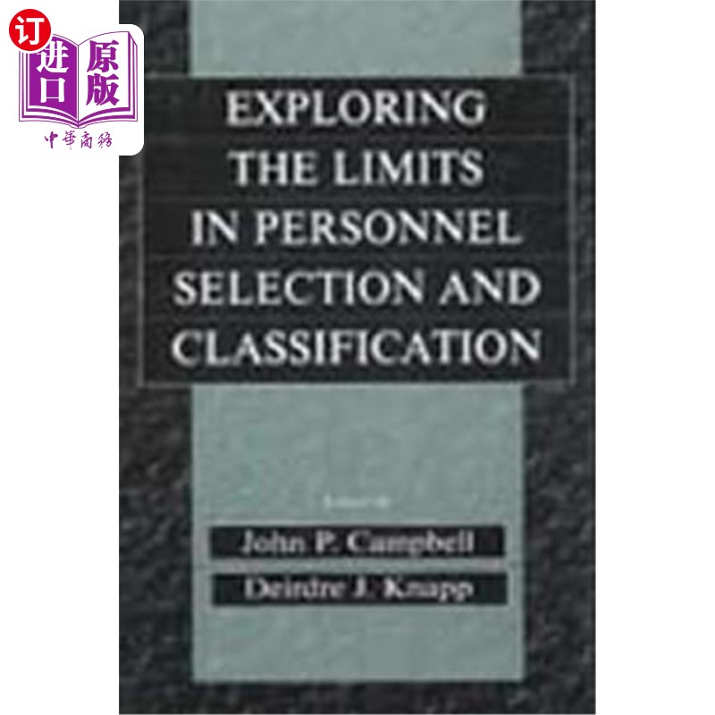 海外直订Exploring the Limits in Personnel Selection and Classification 探讨人员选拔和分类的局限性