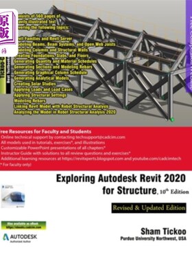海外直订Exploring Autodesk Revit 2020 for Structure, 10th Edition