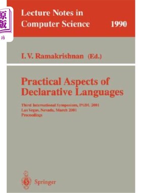 海外直订Practical Aspects of Declarative Languages: Third International Symposium, Padl  声明性语言的实践方面：第三