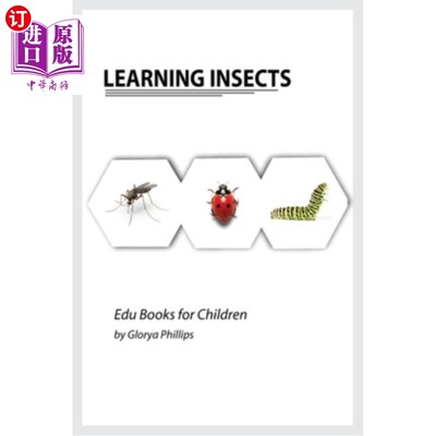 海外直订Learning Insects: Montessori real insects book for babies and toddlers, bits of  学习昆虫:蒙特梭利真正的昆