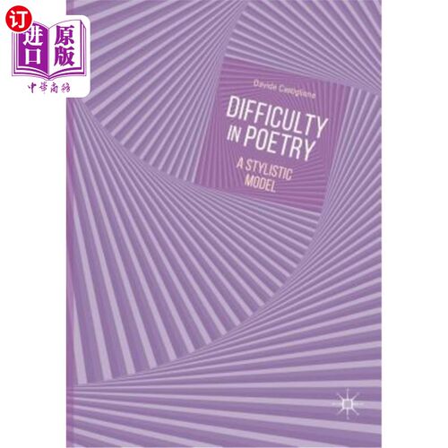 海外直订Difficulty in Poetry: A Stylistic Model 诗歌的难点:一种文体模式