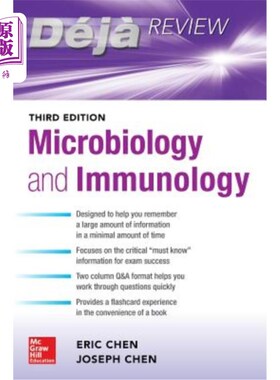 海外直订医药图书Deja Review: Microbiology and Immunology, Third Edition Deja评论:微生物学和免疫学，第三版